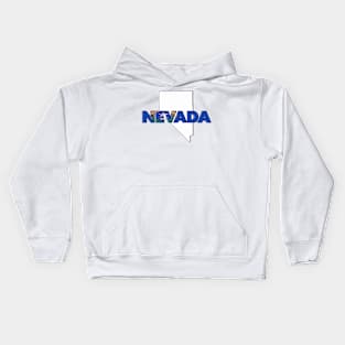 Nevada Colored State Letters Kids Hoodie